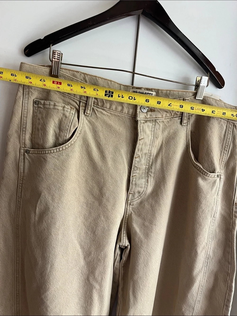 We The Free People Good Luck Barrel Jeans Size 32 NWT READ Sized Wrong